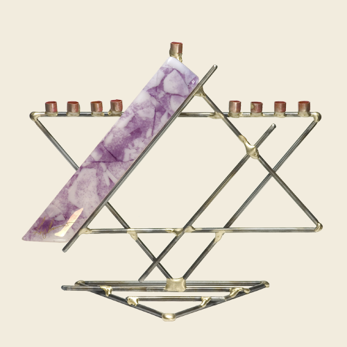 Gary's Glass Presidential Menorah